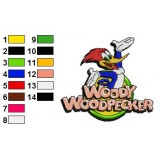 Woody Woodpecker 01 Embroidery Design
